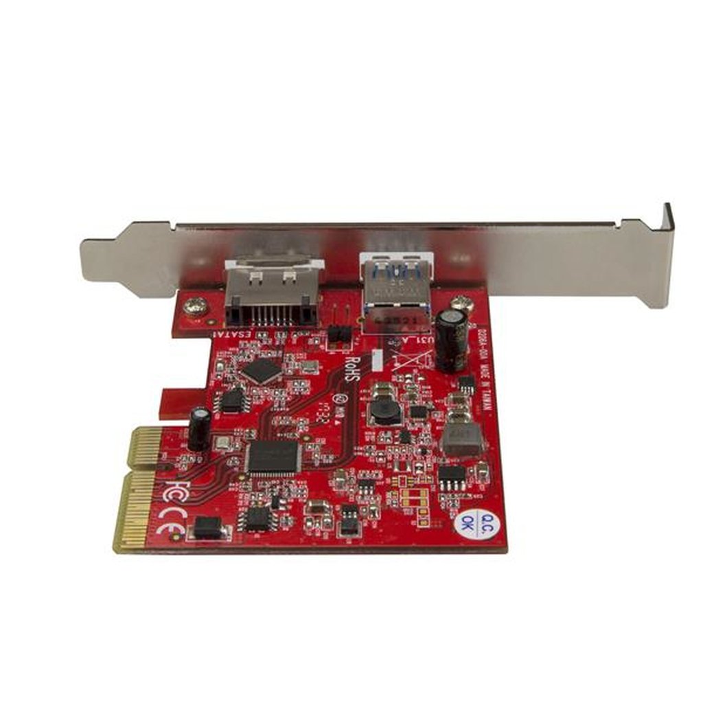 StarTech.com 2-Port USB 3.1 (10Gbps) and eSATA PCIe Card - 1x USB-A and 1x eSATA - Image 3
