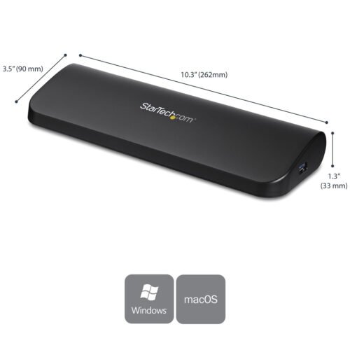 StarTech.com Dual-Monitor USB 3.0 Docking Station with HDMI & DVI/VGA~Dual Monitor USB 3.0 Laptop Docking Station with HDMI/DVI - Image 8
