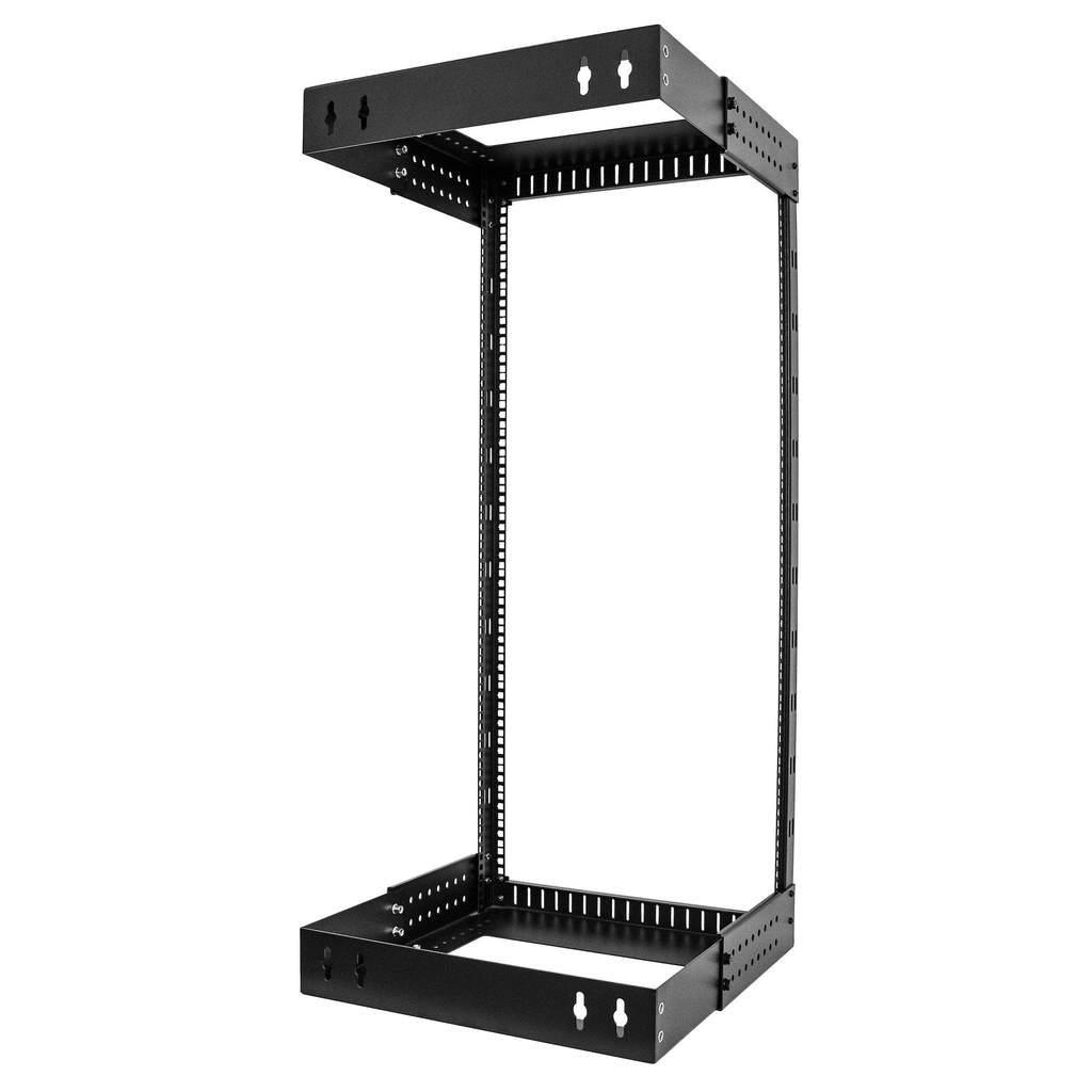 StarTech.com 24U 19" Wall Mount Network Rack - Adjustable Depth 12-20" 2 Post Open Frame Server Room Rack for AV/Data/ IT Commu - Image 2