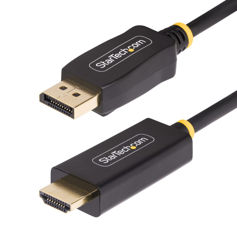StarTech.com 9.8ft (3m) DisplayPort to HDMI Adapter Cable, 4K 60Hz with HDR, DP to HDMI 2.0b, Active Video Converter, DisplayPo