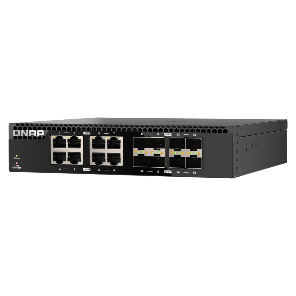 QNAP QSW-3216R-8S8T network switch Unmanaged L2 10G Ethernet (100/1000/10000) Black - Image 4