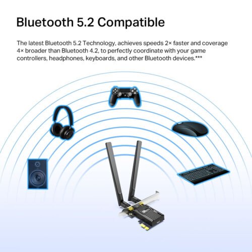 TP-Link Archer AX3000 Wi-Fi 6 Bluetooth 5.2 PCIe Adapter - Image 5