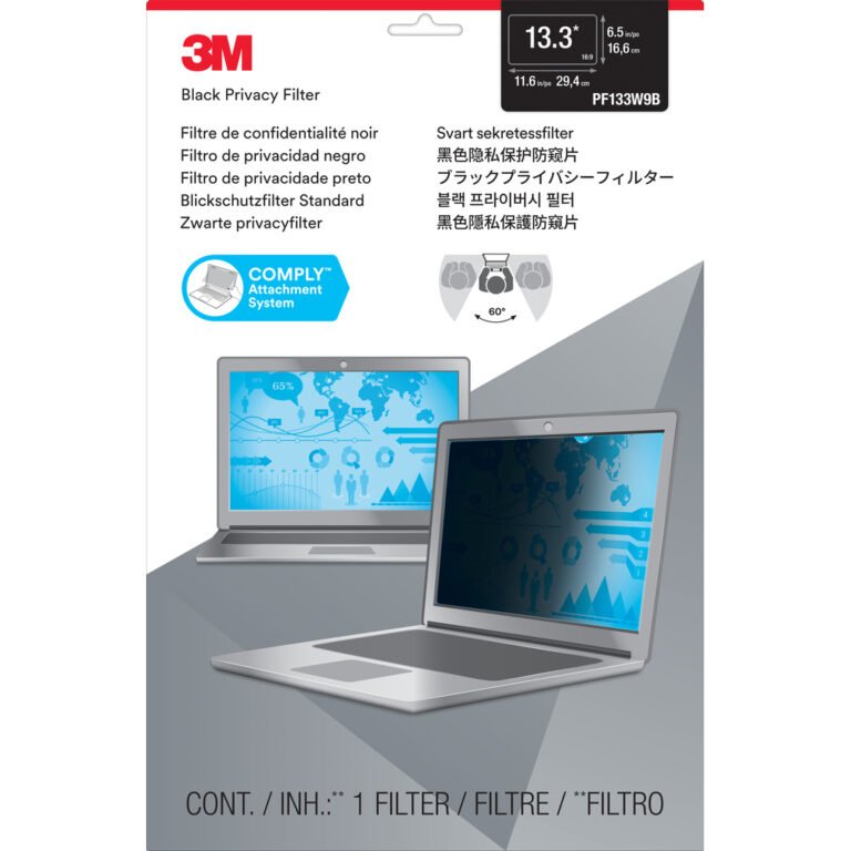 3M PF133W9B 33.8 cm (13.3") Laptop Frameless display privacy filter