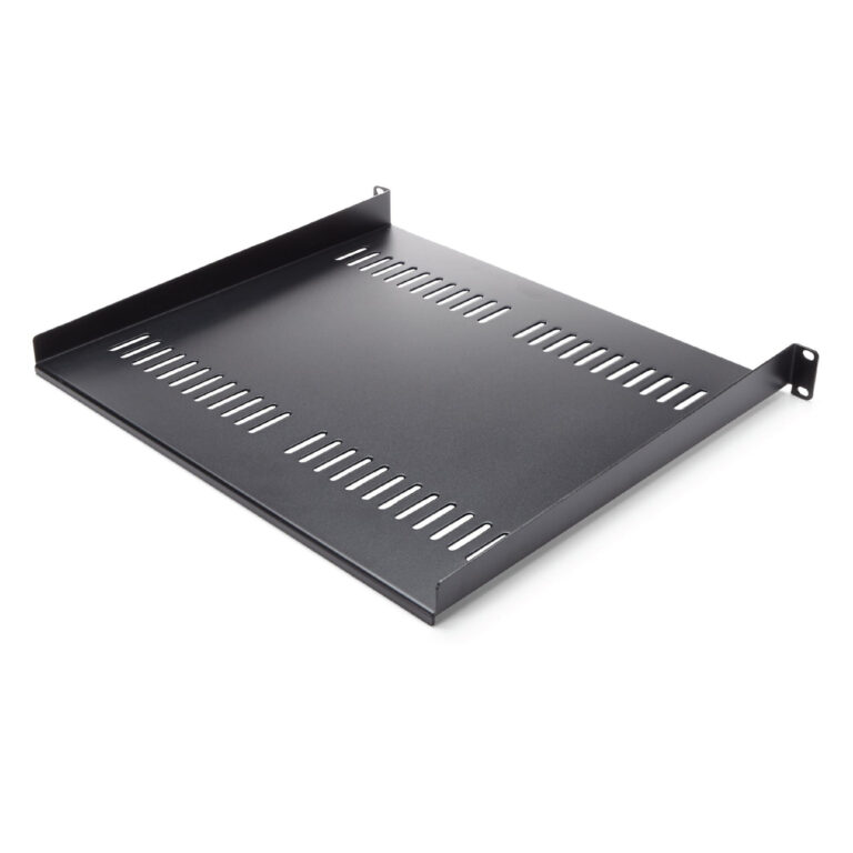 StarTech.com 1U Server Rack Shelf - Universal Vented Rack Mount Cantilever Tray for 19" Network Equipment Rack & Cabinet - Heav