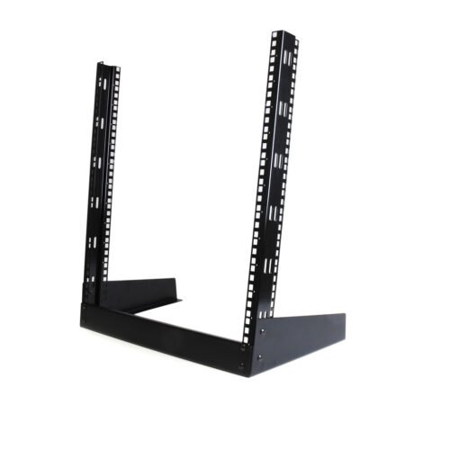 StarTech.com 2-Post 12U Desktop Server Rack, Small Open Frame 19in Computer Rack, Compact Network Rack for AV / Studio / Data / - Image 9
