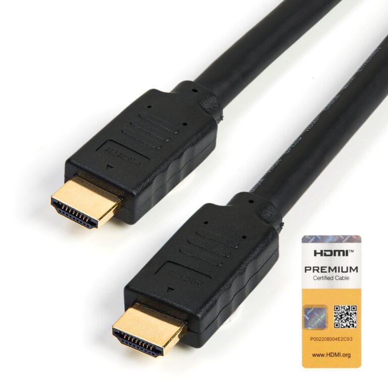StarTech.com 15ft (5m) Premium Certified HDMI 2.0 Cable with Ethernet - High Speed Ultra HD 4K 60Hz HDMI Cable HDR10 - Long HDM