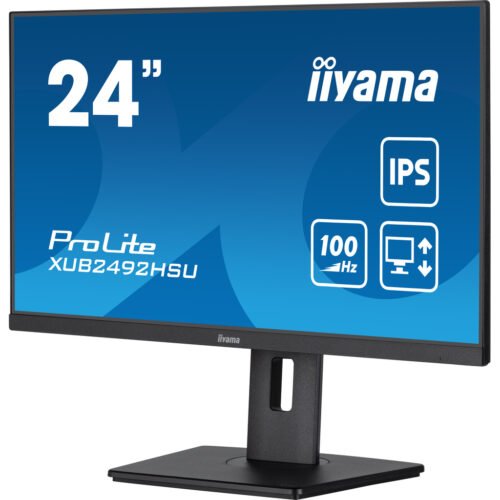 iiyama 24” IPS technology panel with height adjustable stand and 100Hz refresh rate - Image 4
