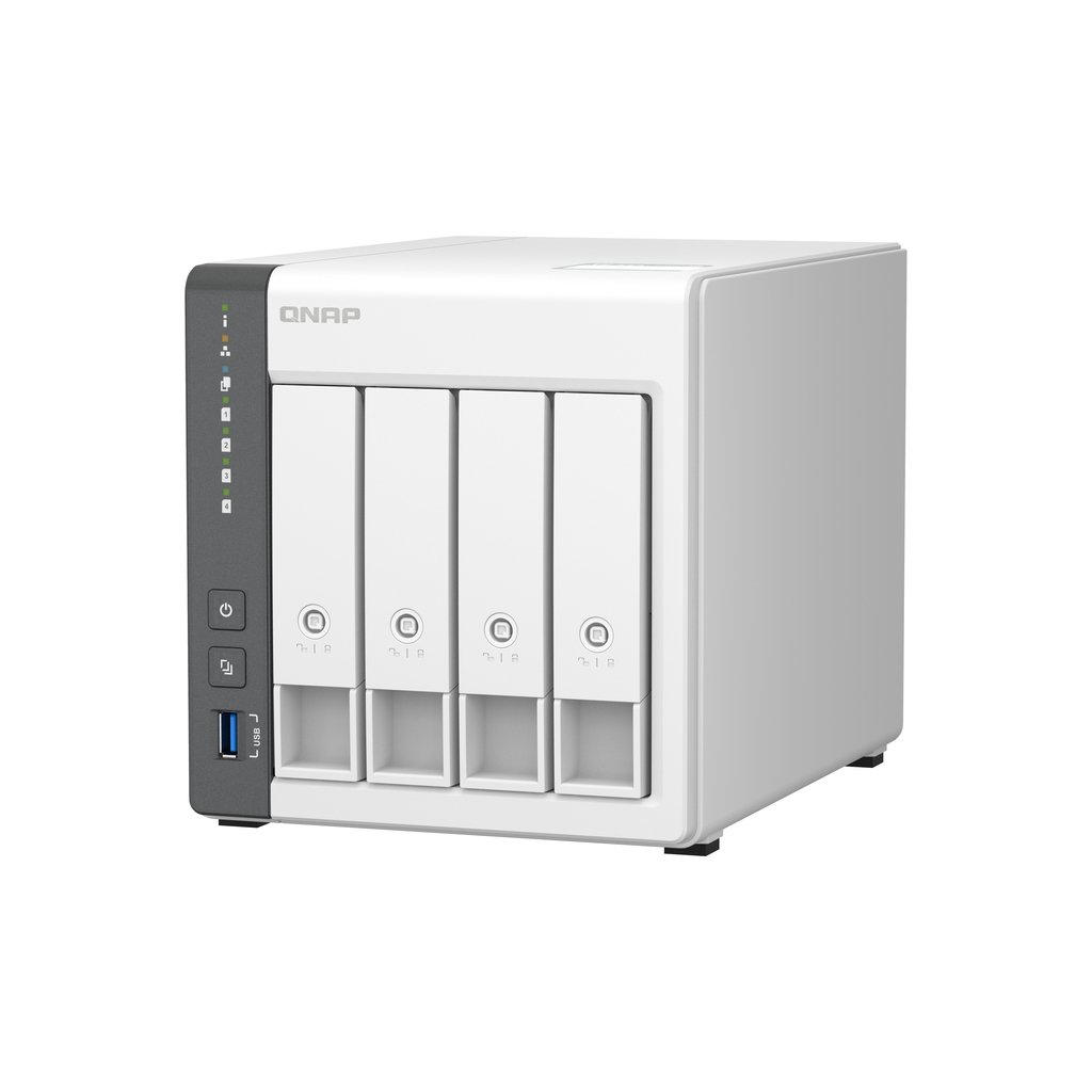 QNAP TS-433 NAS Tower Cortex-A55 4 GB 16 TB HDD QNAP Turbo System White - Image 3