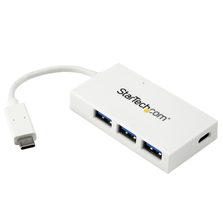StarTech.com 4 Port USB C Hub with 1x USB-C & 3x USB-A Ports (SuperSpeed 5Gbps) - USB Bus Powered - Portable/Laptop USB 3.0 Ada