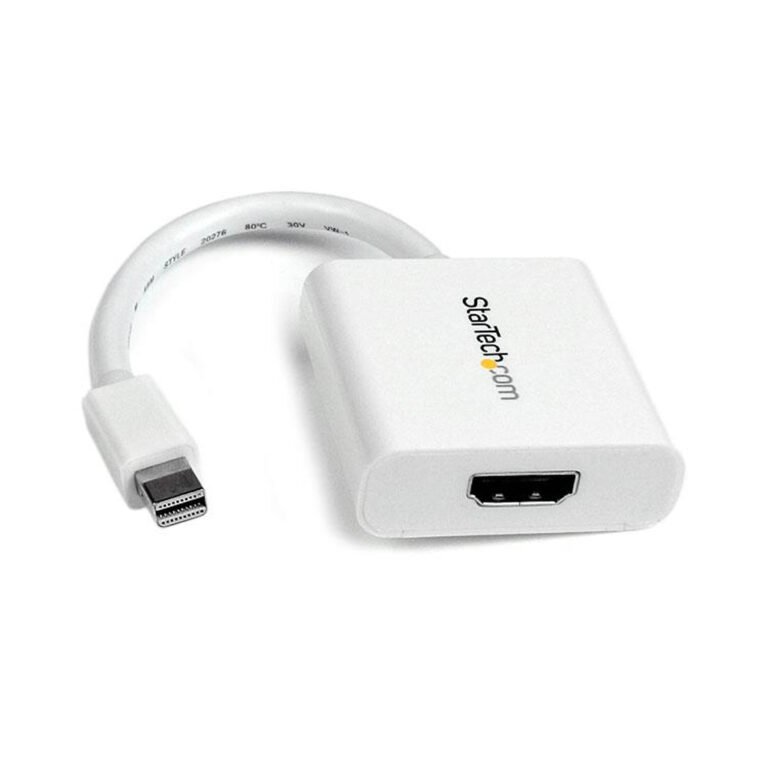 StarTech.com Mini DisplayPort to HDMI Adapter - mDP to HDMI Video Converter - 1080p - Mini DP or Thunderbolt 1/2 Mac/PC to HDMI