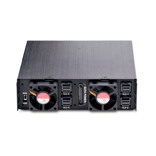 StarTech.com 4-Bay Backplane for U.2 Drives, Fits in a 5.25inch Bay, Quad-Bay Mobile Rack Enclosure for 2.5inch U.2 (SFF-8639) - Image 2