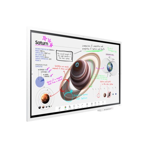 Samsung WM65B interactive whiteboard 165.1 cm (65") 3840 x 2160 pixels Touchscreen Grey, White - Image 3