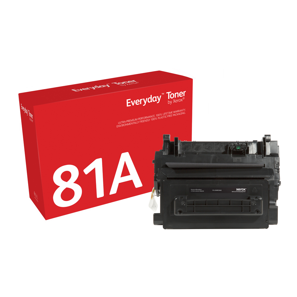 Everyday™ Black Toner by Xerox compatible with HP 81A (CF281A), Standard capacity