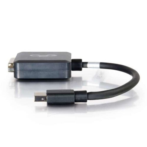 C2G 20cm Mini DisplayPort to DVI Adapter - Thunderbolt to Single Link DVI-D Converter M/F - Black - Image 3