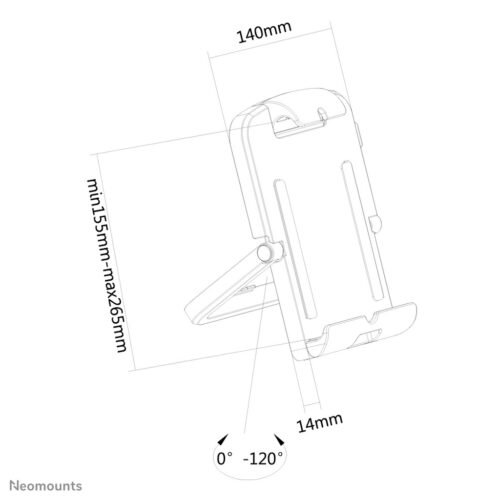 Neomounts TABLET-UN200WHITE Tablet stand desk 7-10" - universal - Image 14