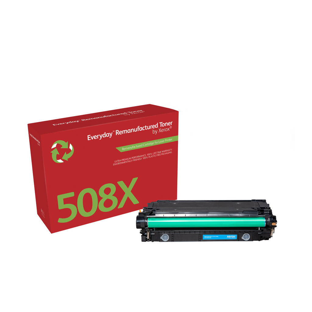 Everyday™ Cyan Remanufactured Toner by Xerox compatible with HP 508X (CF361X), High capacity