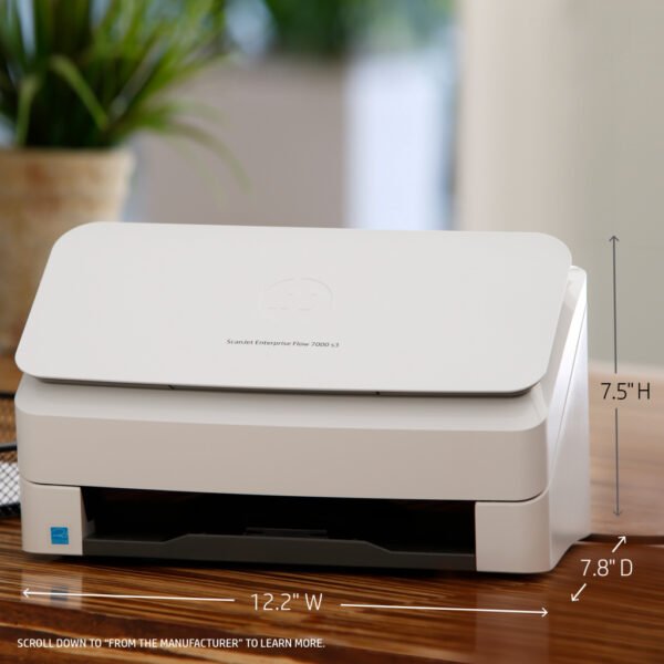 HP Scanjet Enterprise Flow 7000 s3 Sheet-fed scanner 600 x 600 DPI A4 White - Image 14