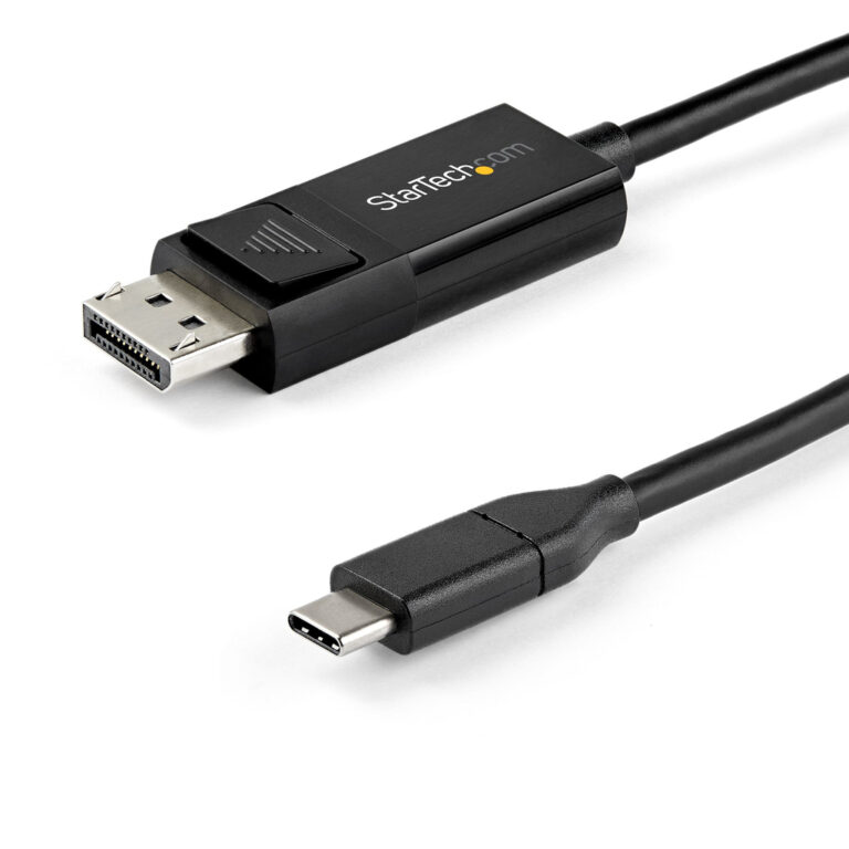 StarTech.com 3ft (1m) USB C to DisplayPort 1.4 Cable 8K 60Hz/4K - Bidirectional DP to USB-C or USB-C to DP Reversible Video Ada