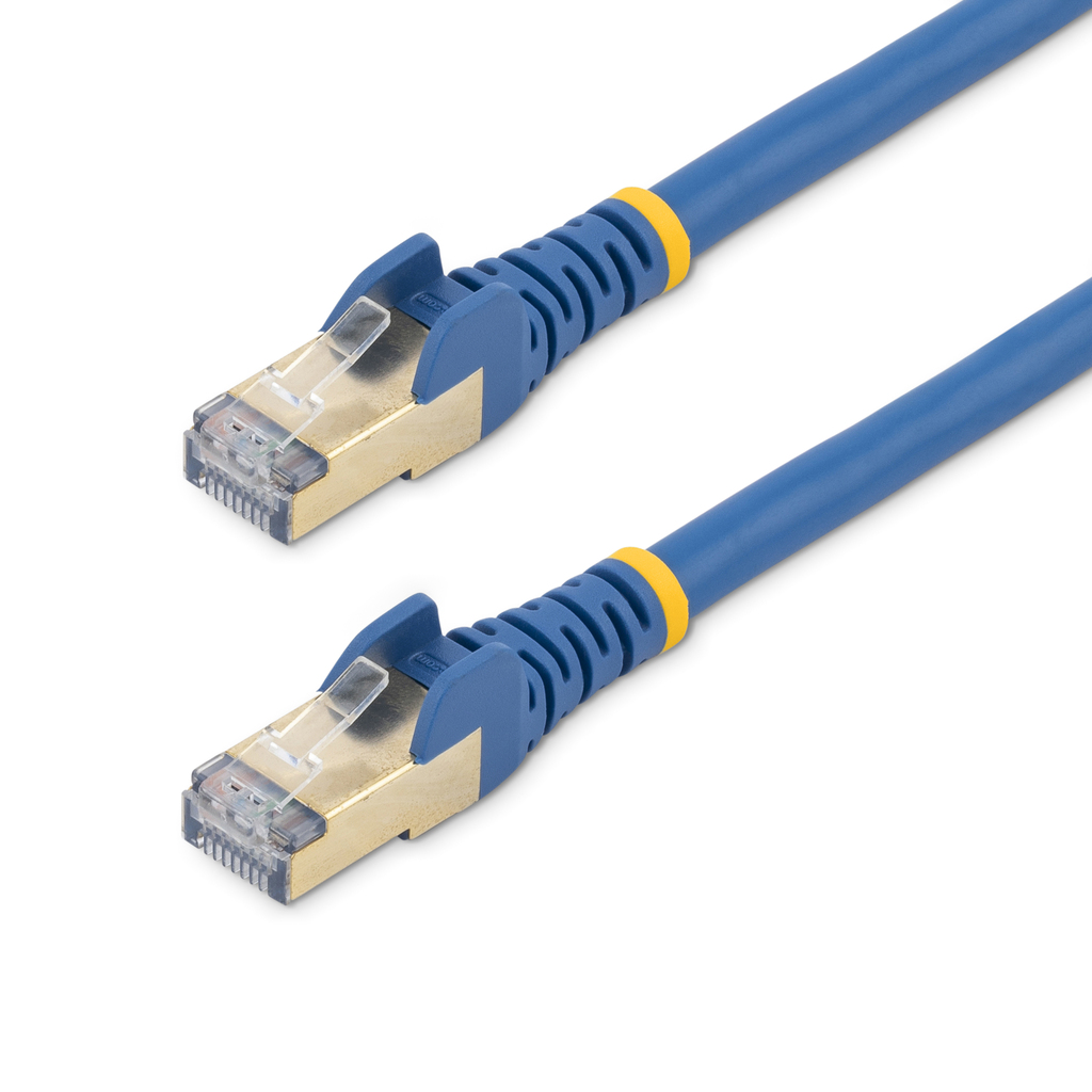 StarTech.com 1m CAT6a Ethernet Cable - 10 Gigabit Shielded Snagless RJ45 100W PoE Patch Cord - 10GbE STP Network Cable w/Strain - Image 4