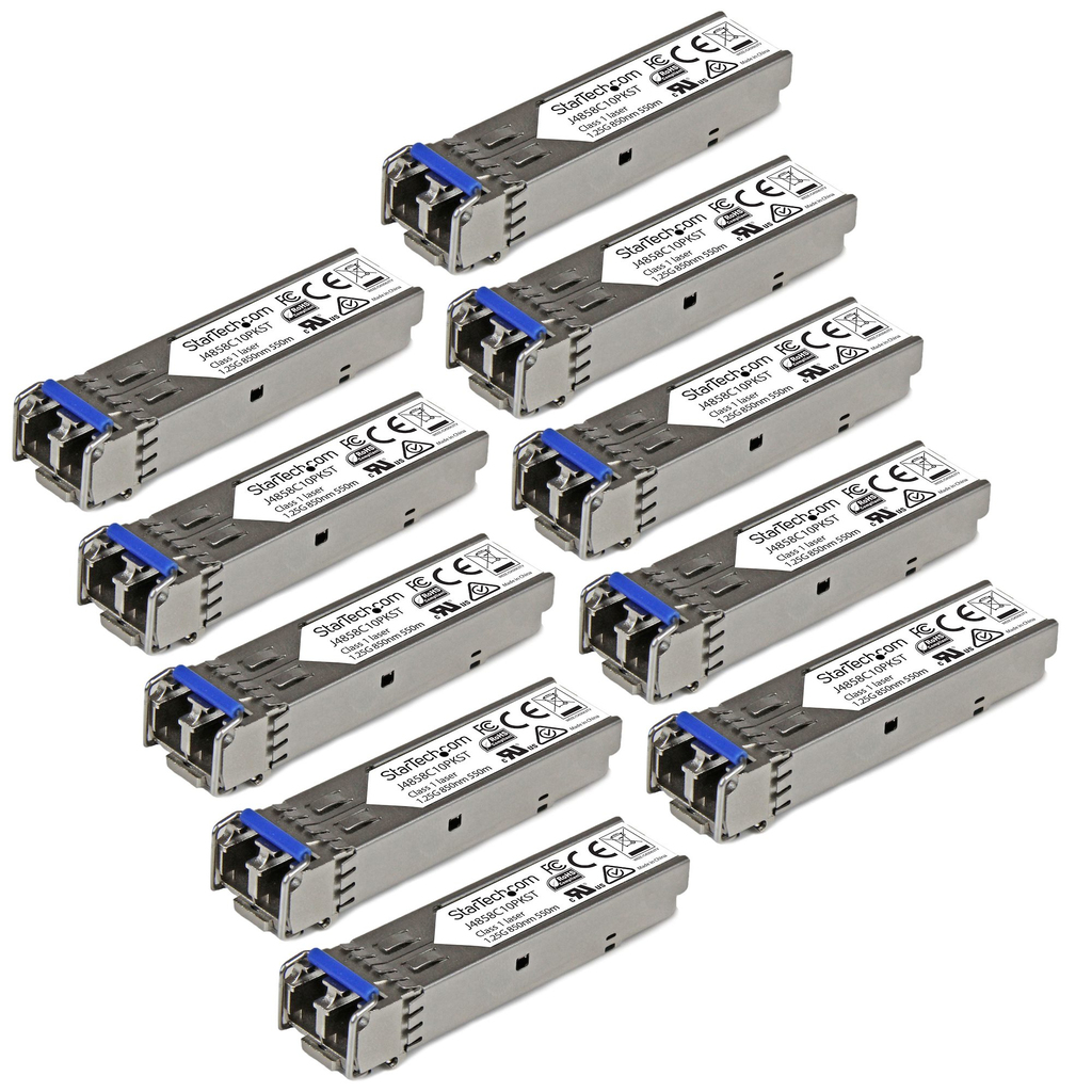 StarTech.com HP J4859C Compatible SFP Transceiver Module - 1000BASE-LX - 10 Pack~10 pack HPE J4859C Compatible SFP Module - 100 - Image 4