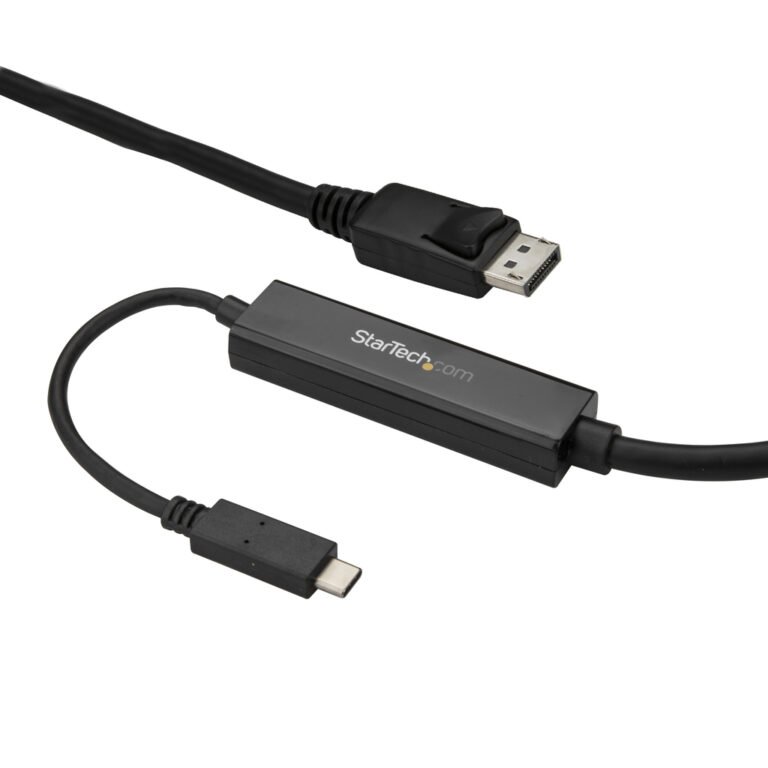 StarTech.com 9.8ft/3m USB C to DisplayPort 1.2 Cable 4K 60Hz - USB-C to DisplayPort Adapter Cable - HBR2 USB Type-C DP Alt Mode