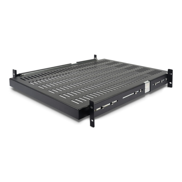 StarTech.com 2U Sliding Server Rack Mount Shelf - 20 to 30in Adjustable Mounting Depth - Vented - 50lb - Heavy Duty Universal 1