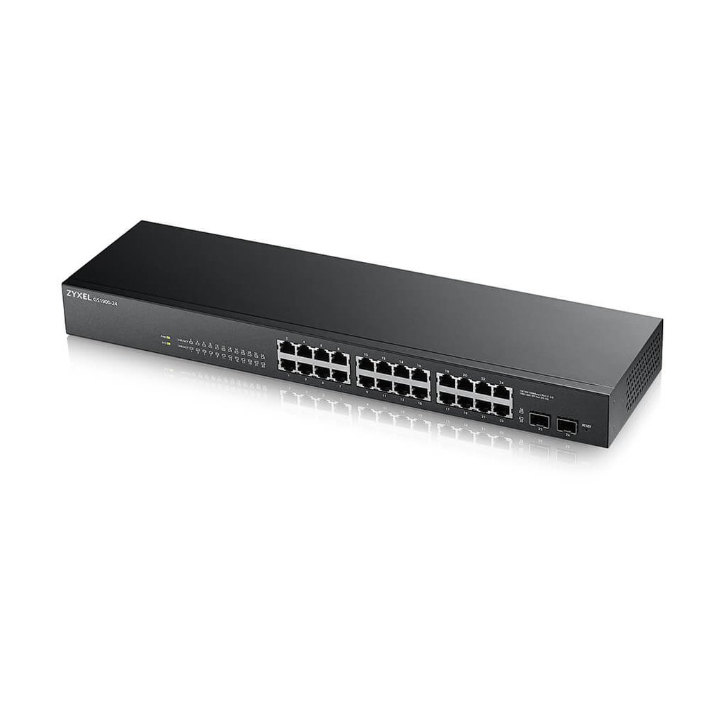 Zyxel GS-1900-24 v2 Managed L2 Gigabit Ethernet (10/100/1000) 1U Black - Image 2