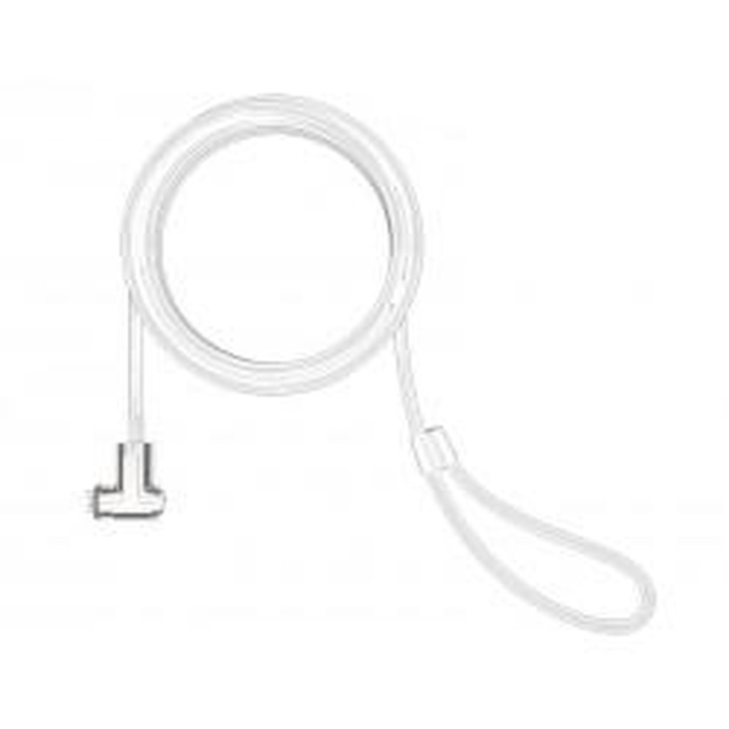 Compulocks T-bar Security Keyed Cable Lock White