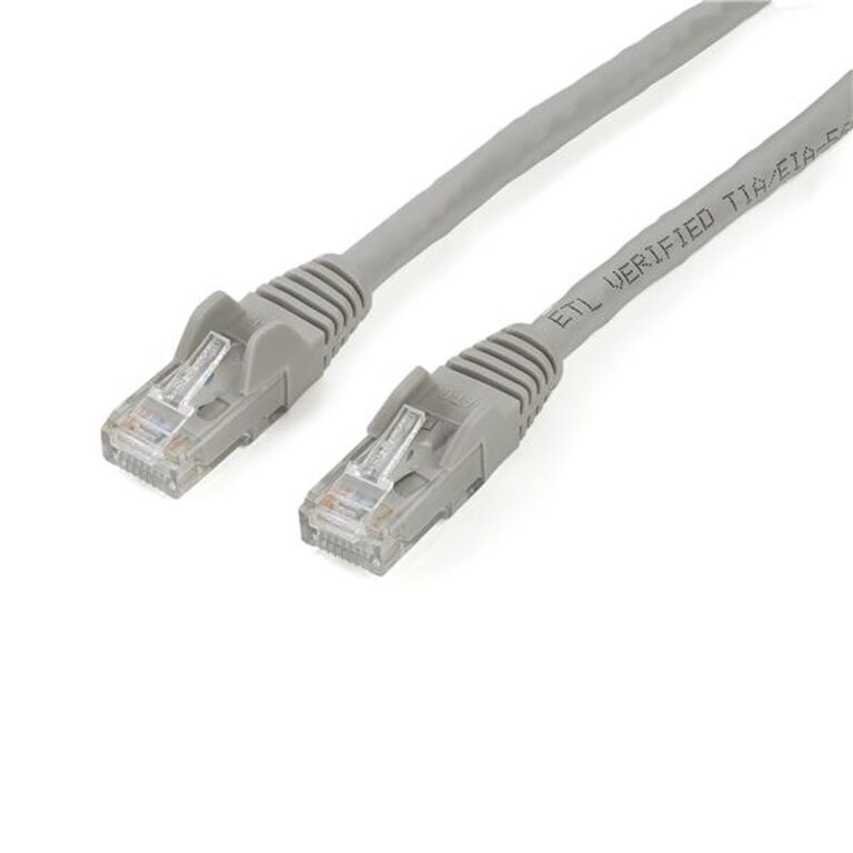 StarTech.com 2m CAT6 Ethernet Cable - Grey CAT 6 Gigabit Ethernet Wire -650MHz 100W PoE RJ45 UTP Network/Patch Cord Snagless w/