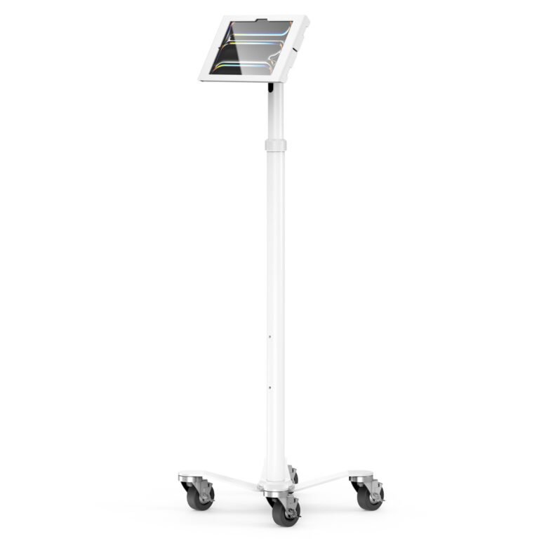 Compulocks iPad Pro M4 11" (2024), Apex Enclosure Rolling Cart - Rise Freedom White