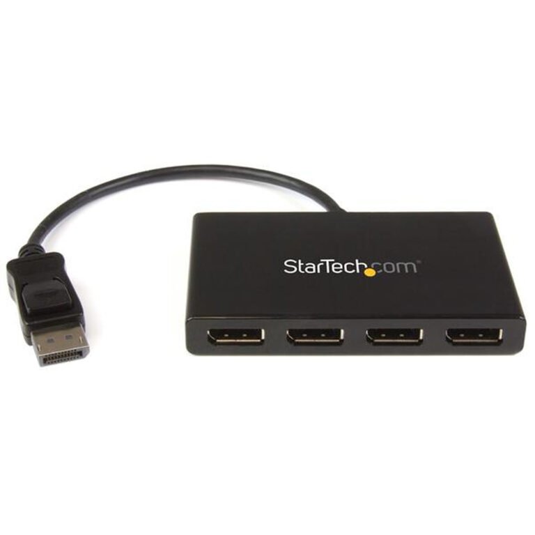 StarTech.com 4-Port Multi Monitor Adapter - DisplayPort 1.2 MST Hub - 4x 1080p - DisplayPort Video Splitter for Extended Deskto