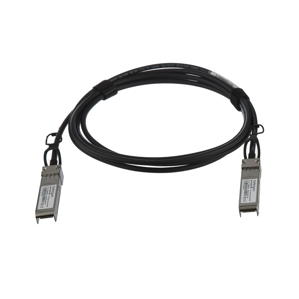 StarTech.com MSA Uncoded Compatible 2m 10G SFP+ to SFP+ Direct Attach Breakout Cable Twinax - 10 GbE SFP+ Copper DAC 10 Gbps Lo - Image 3