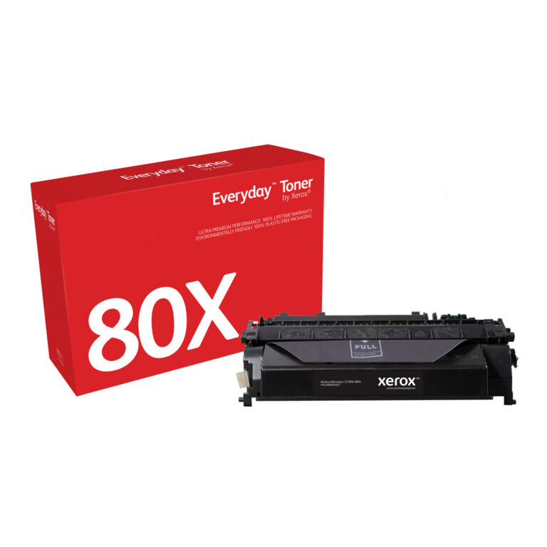Everyday™ Black Toner by Xerox compatible with HP 80X (CF280X), High capacity