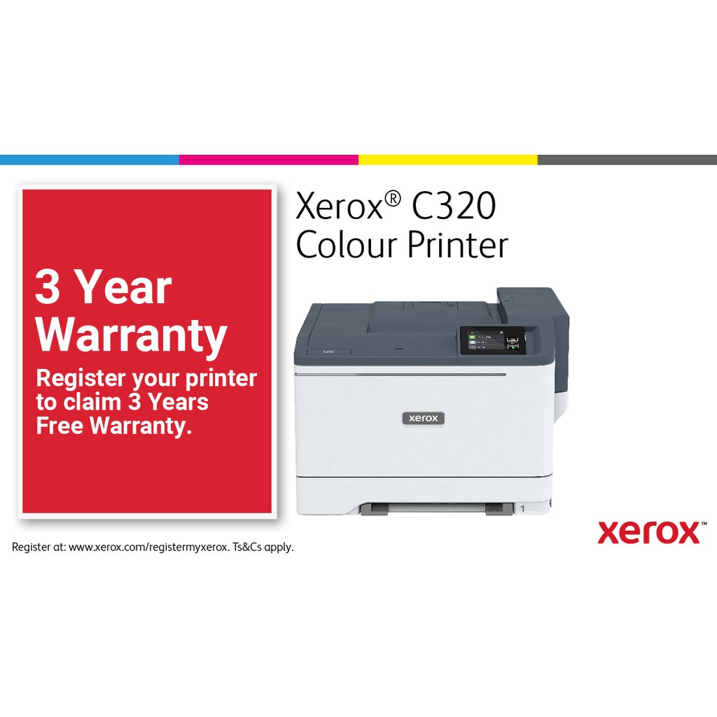 Xerox C320 A4 33ppm Wireless Duplex Printer PS3 PCL5e/6 2 Trays Total 251 Sheets - Image 35