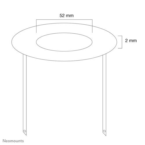 Neomounts FPMA-CRW5 Ceiling cover - diam. 52 mm - Image 3