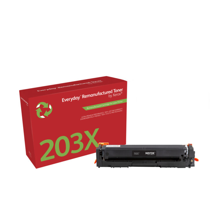 Everyday™ Black Remanufactured Toner by Xerox compatible with HP 203X (CF540X), High capacity