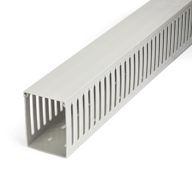 StarTech.com Open Slot Cable Management Raceway with Cover, 3"(75mm)W x 3-7/8"(10cm)H - 6.5ft(2m) length - 1/4"(8mm) Slots, PVC