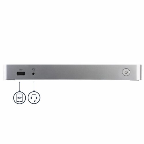 StarTech.com Dual Monitor USB C Docking Station with 60W Power Delivery for Windows Laptops - USB C to HDMI / DVI Dock - USB 3. - Image 4
