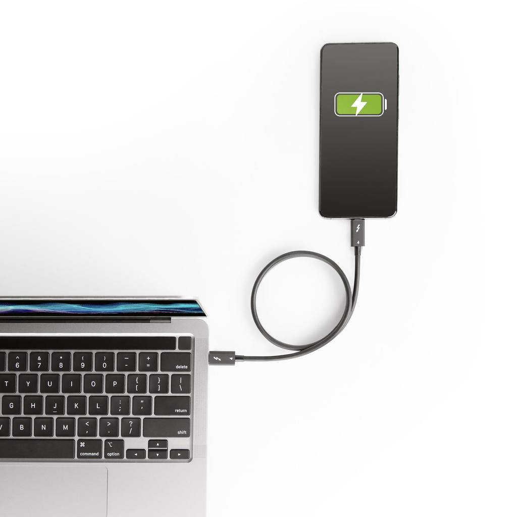 StarTech.com 1.6ft Thunderbolt 4 Cable - 40Gbps - 100W PD - 4K/8K Video - Intel-Certified Thunderbolt Cable - Compatible w/USB - Image 7