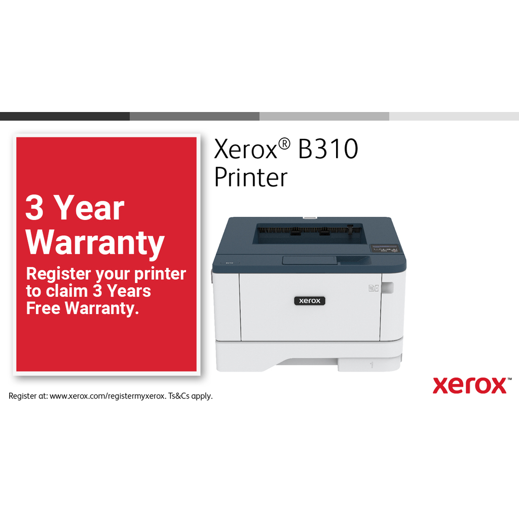 Xerox B310 A4 40ppm Wireless Duplex Printer PS3 PCL5e/6 2 Trays Total 350 Sheets UK - Image 19