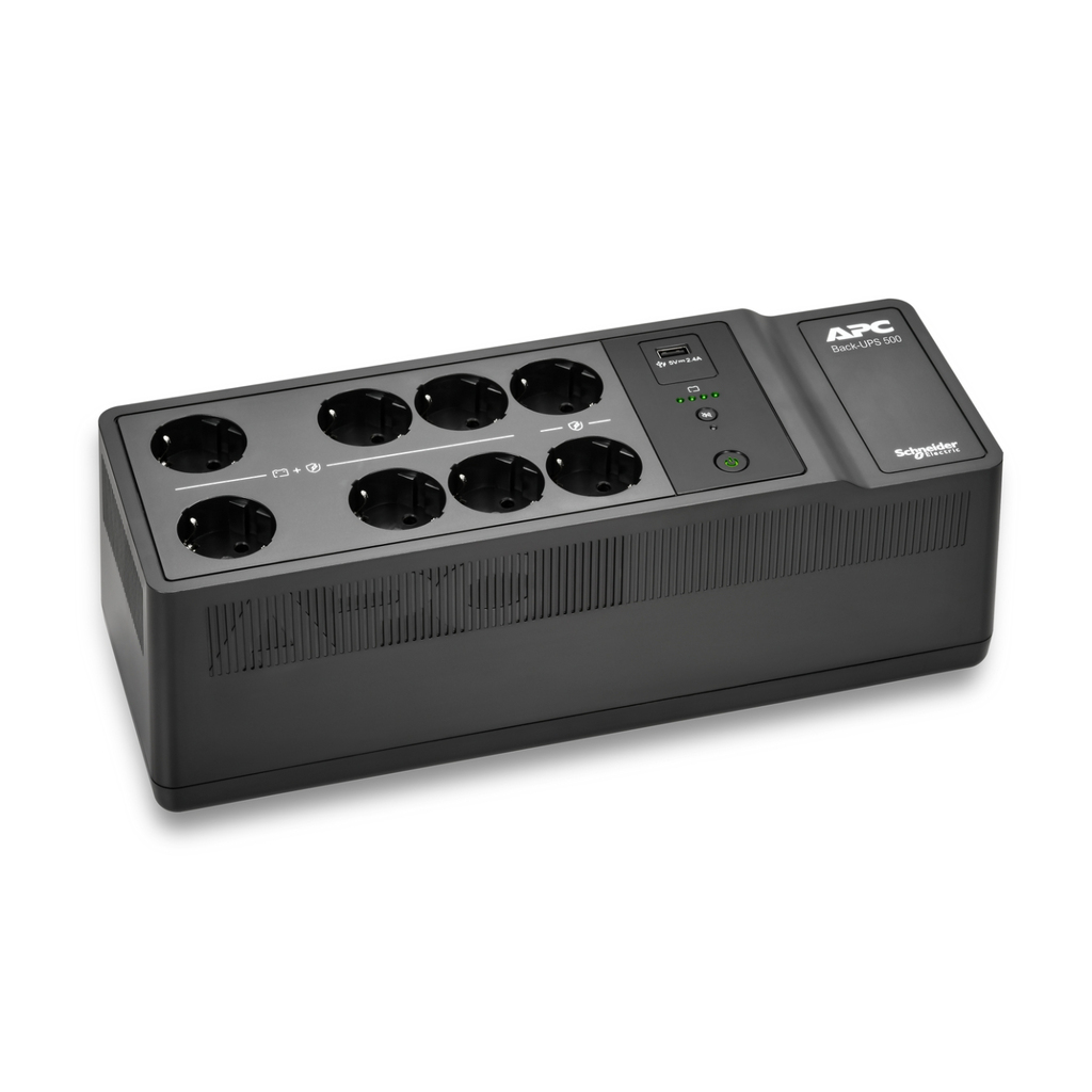 APC Back-UPS, 500VA/300W Floor/Wall Mount, 230V, 8x CEE 7/3 Schuko outlets, USB Type A Port, User Replaceable Battery - Image 12