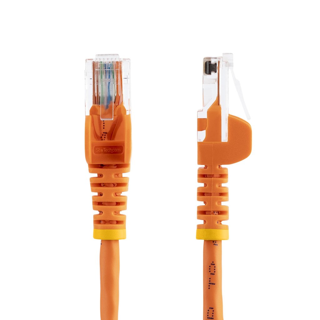 StarTech.com Cat5e Ethernet Patch Cable with Snagless RJ45 Connectors - 5 m, Orange - Image 2