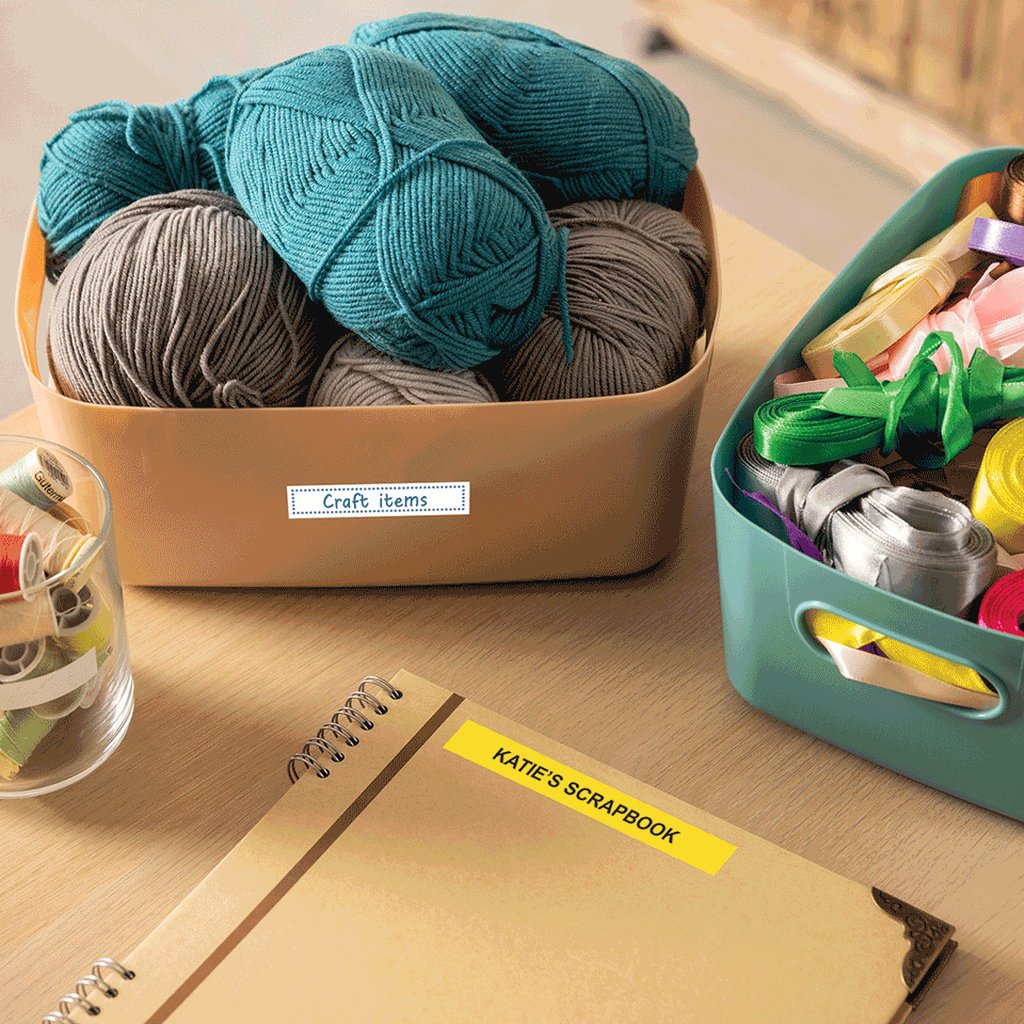 Brother BTAG-233 label-making tape Blue on white - Image 4