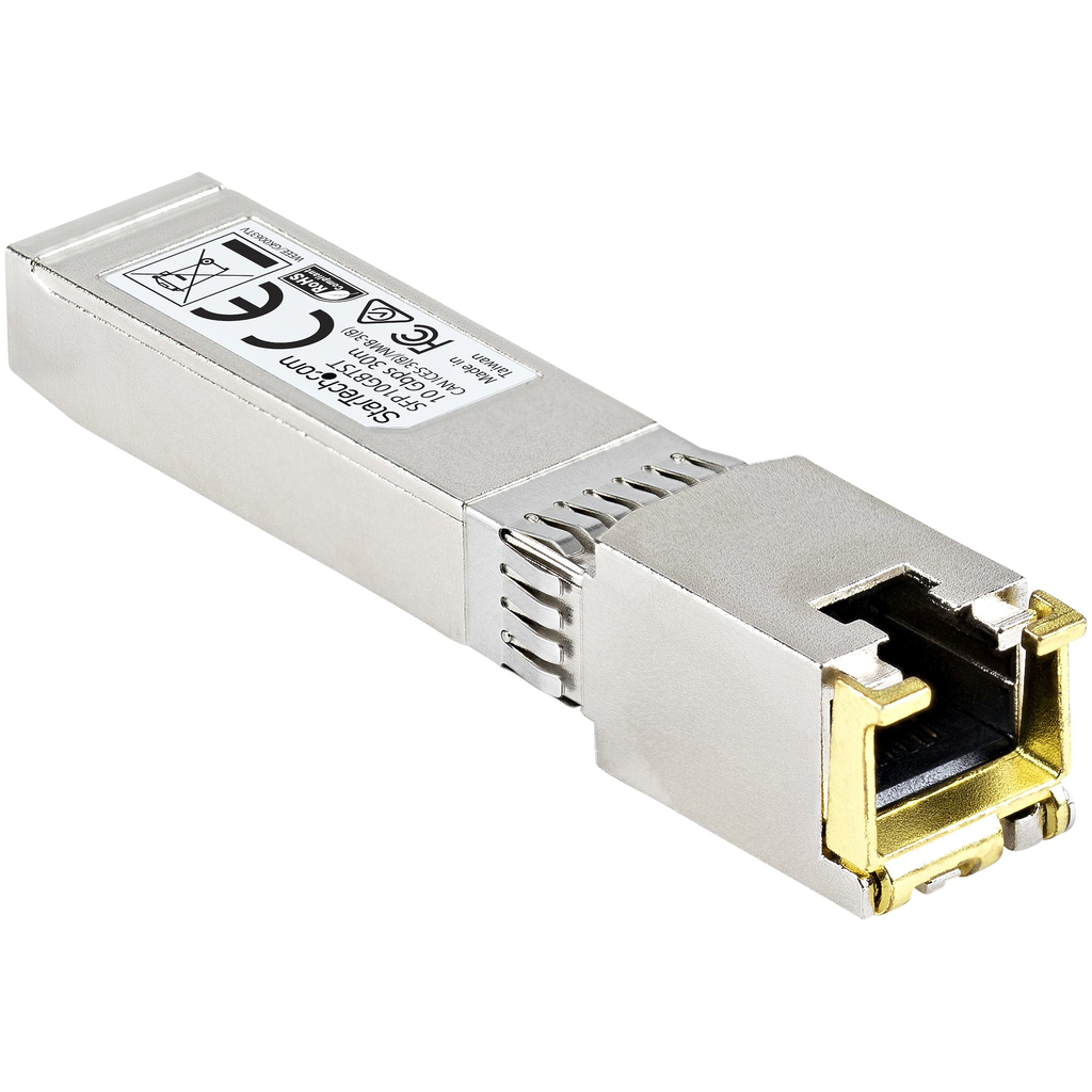 StarTech.com MSA Compliant SFP+ Transceiver Module - 10GBASE-T~MSA Uncoded SFP+ Module - 10GBASE-T - SFP to RJ45 Cat6/Cat5e - 1 - Image 6