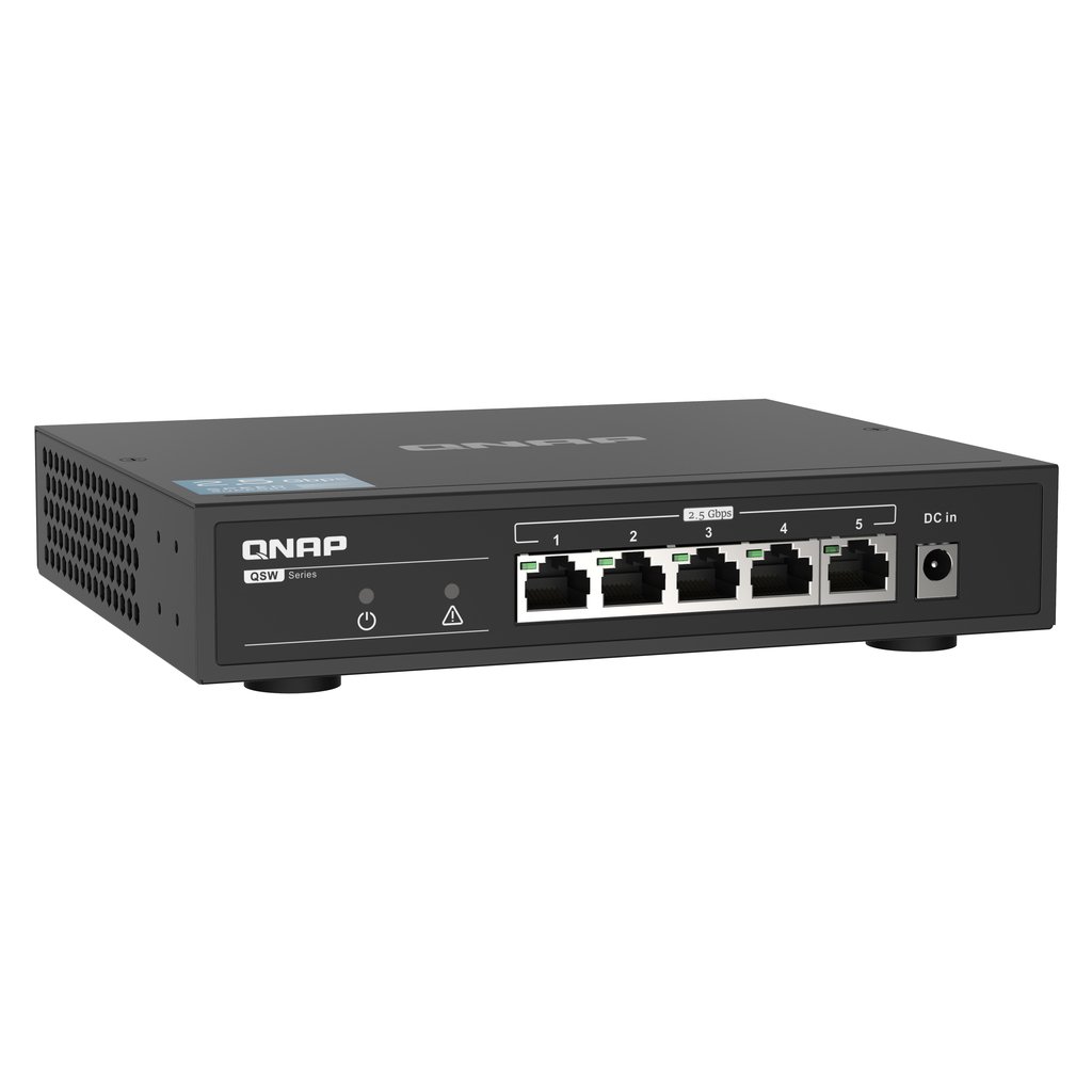 QNAP QSW-1105-5T network switch Unmanaged Gigabit Ethernet (10/100/1000) Black - Image 4