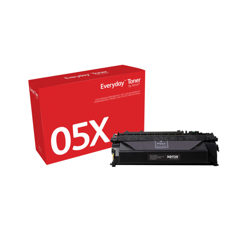 Everyday™ Black Toner by Xerox compatible with HP 05X (CE505X), High capacity