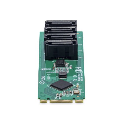 StarTech.com 4-Port M.2 to SATA Adapter Card, M.2 PCIe 3.0 to SATA HDD/SSD Expansion Card, ASM1064 Chipset, M.2 NVMe to 4x HDD/ - Image 2