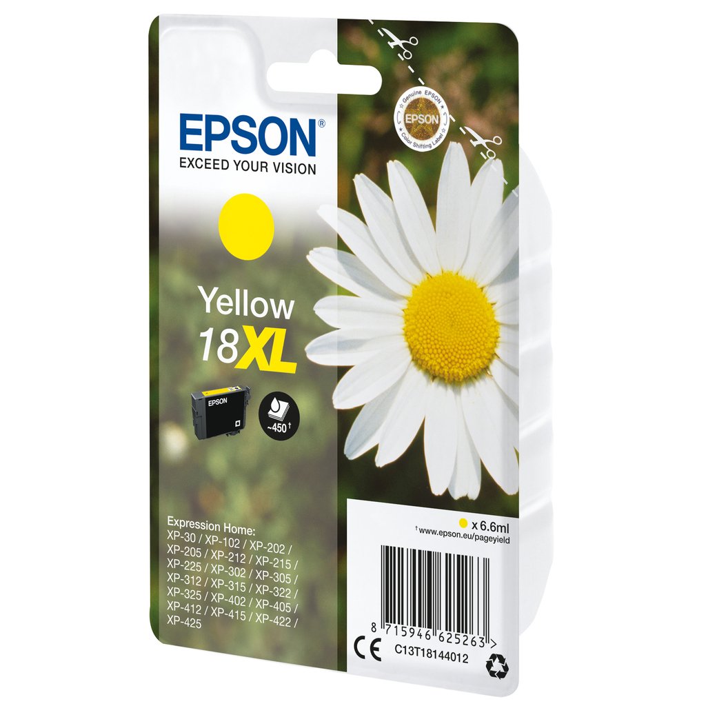Epson Daisy Singlepack Yellow 18XL Claria Home Ink - Image 2