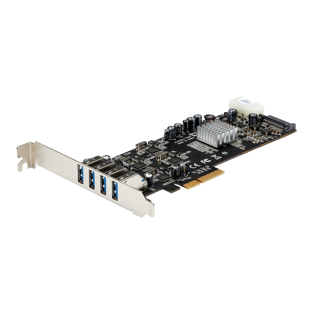 StarTech.com 4 Port USB 3.0 PCIe Card w/ 4 Dedicated 5Gbps Channels (USB 3.1 Gen 1) - UASP - SATA / LP4 Power - PCI Express Ada - Image 5