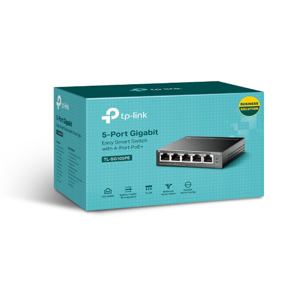 TP-Link 5-Port Gigabit Easy Smart PoE Switch with 4-Port PoE+ - Image 4